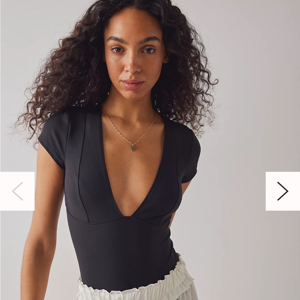 Free People Intimately deep V bodysuit